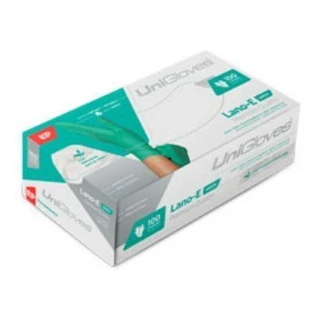 Luva Látex Procedimento Sem Pó Lano E Green Unigloves