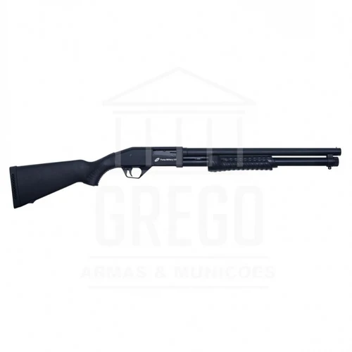 Espingarda CBC Pump Military 30 Coronha Fixa Calibre 12 Cano 19 Sem Ac
