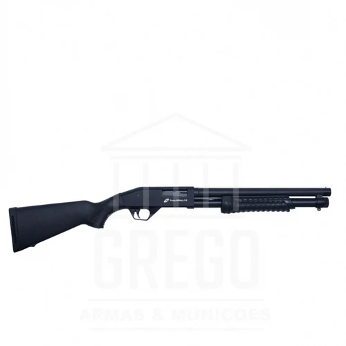 Espingarda CBC Pump Military 30 Coronha Fixa Calibre 12 Cano 14 Sem Ac