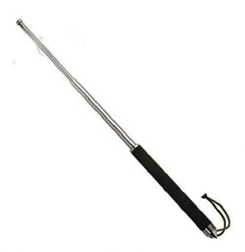 Bastão Retrátil Aço 18 Polegadas 47cm + Estojo Cinto Nylon
