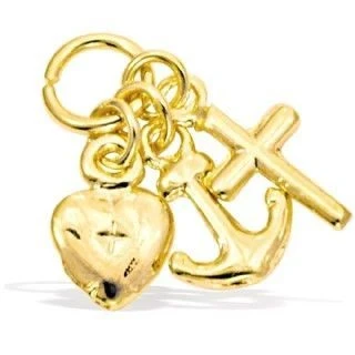 Pingente Dourado Patuá Pingentes